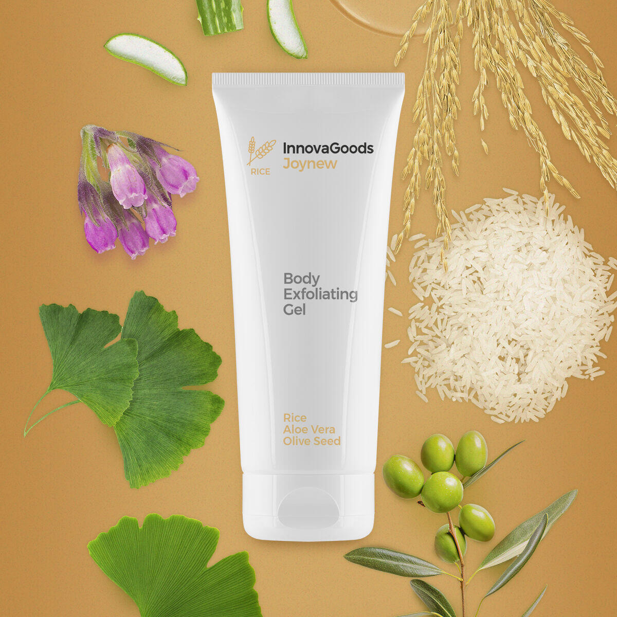 O Gel Esfoliante Corporal Rice Joynew