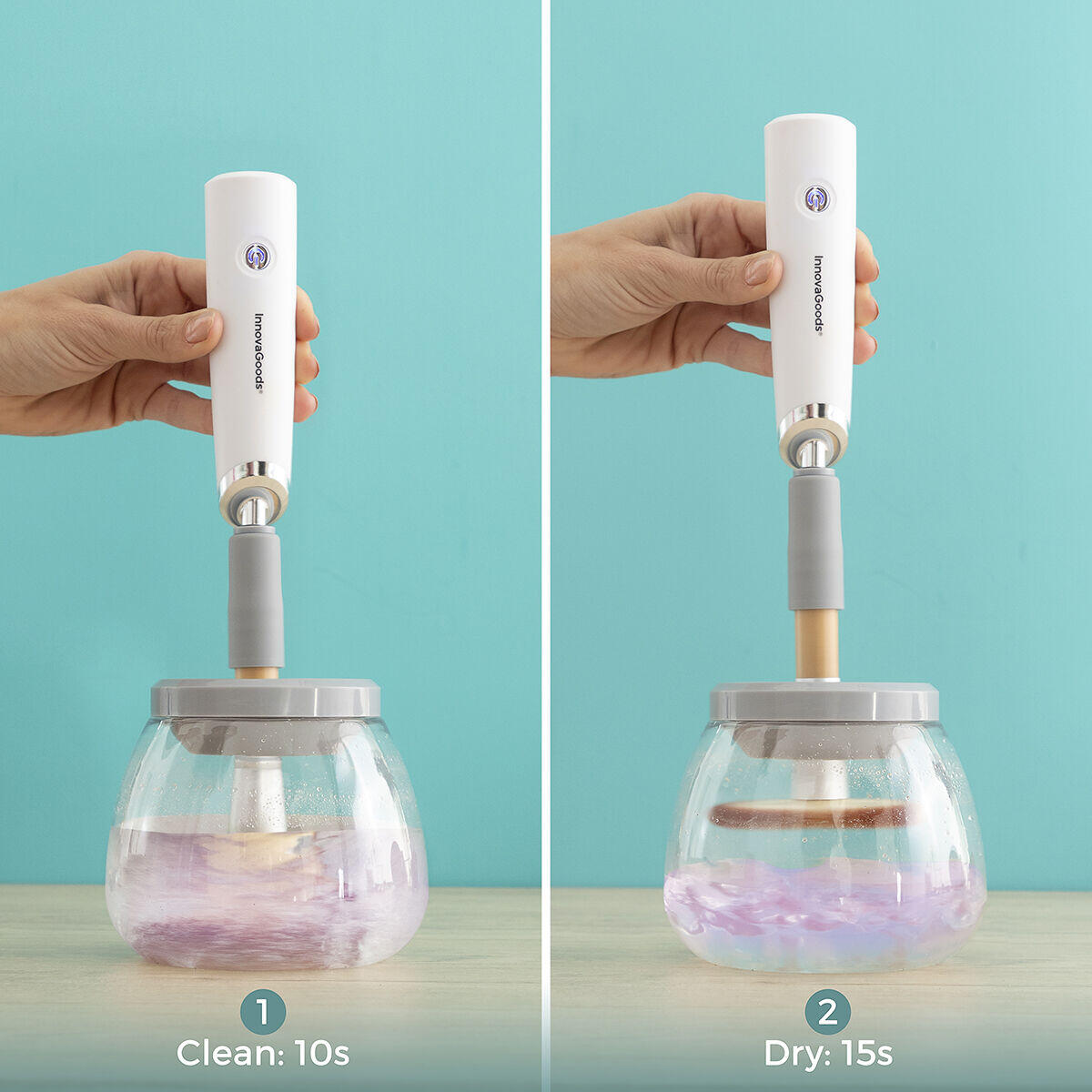 Limpador e Secador Automático de Brochas de Maquiagem Maklin