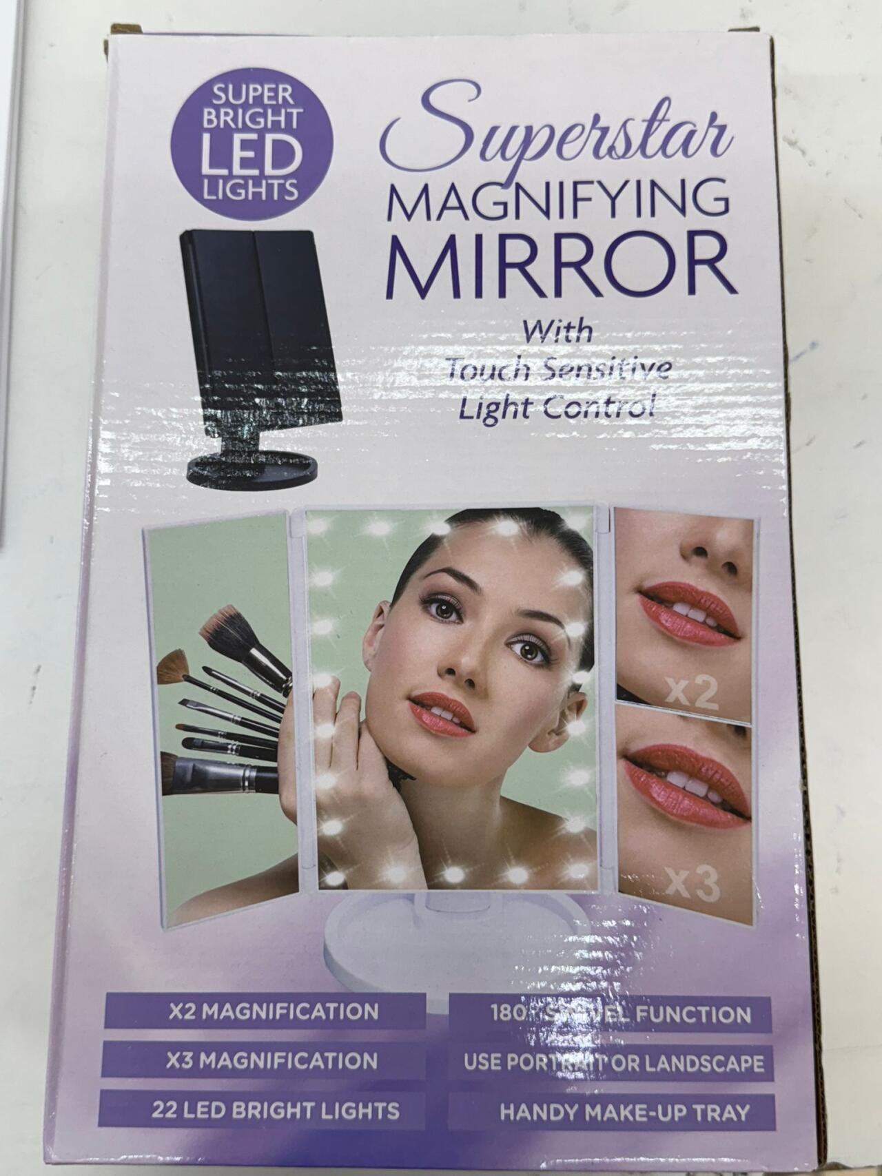 Espejo maquillaje con led