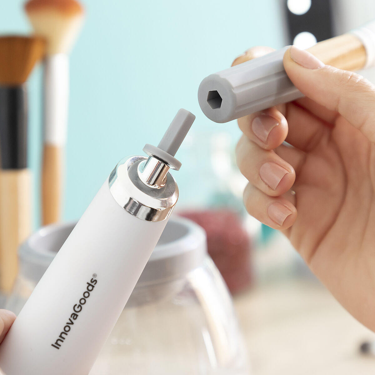 Limpador e Secador Automático de Brochas de Maquiagem Maklin