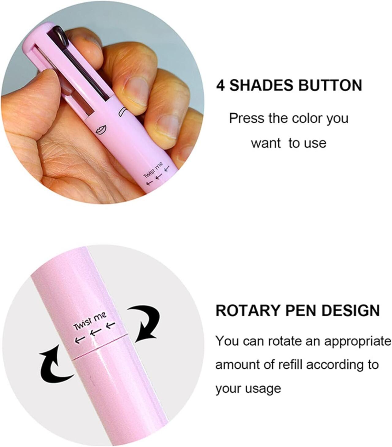 Lápiz de Maquillaje Multifuncional 4 en 1