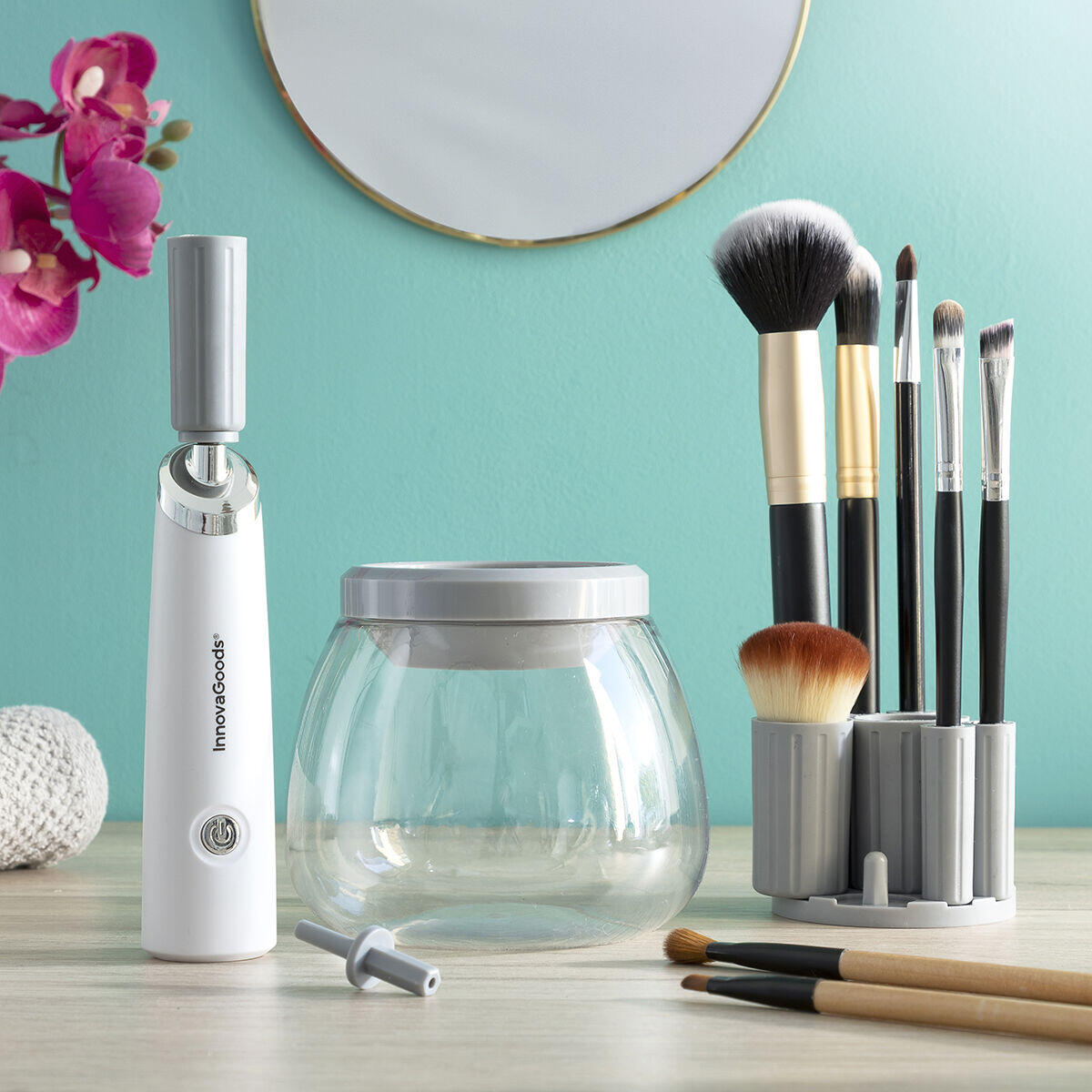 Limpador e Secador Automático de Brochas de Maquiagem Maklin