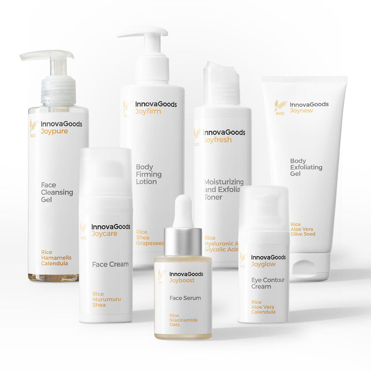 Pack de Rotina Facial e Corporal Rice