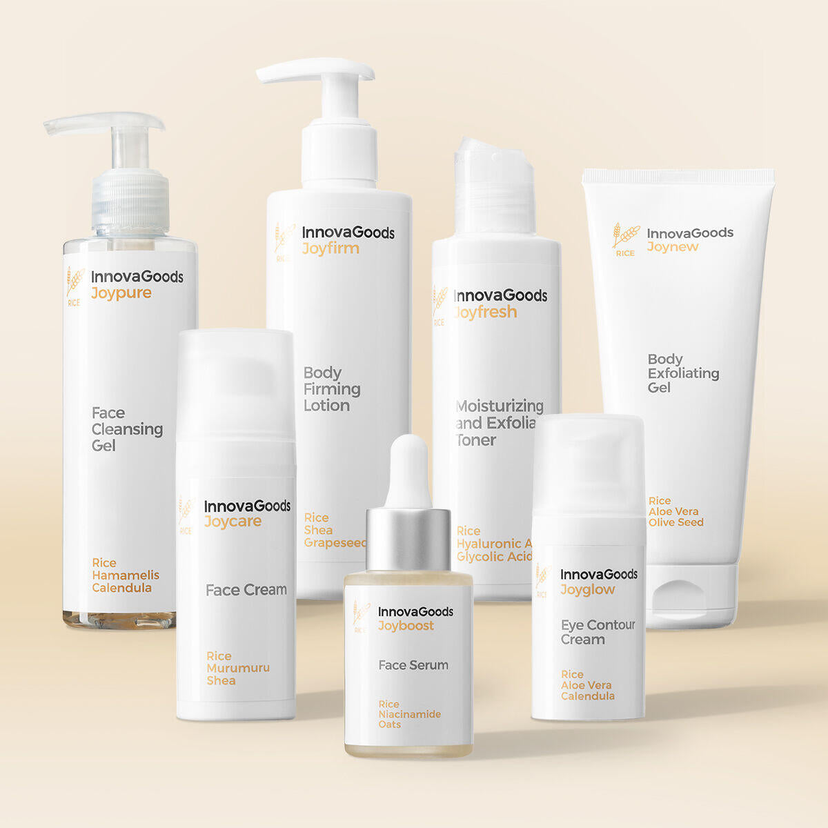 Pack de Rotina Facial e Corporal Rice