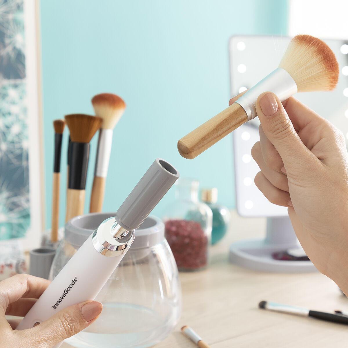 Limpador e Secador Automático de Brochas de Maquiagem Maklin
